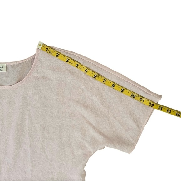 Aritzia Wilfred Macee Sakura Pink Peplum Top Blouse Size XXS Magnolia Oversized - Picture 6 of 8